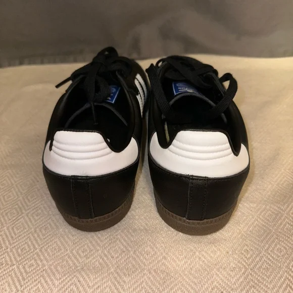 Adidas Samba Black White Gold Men's Sneakers - Picture 2 of 6